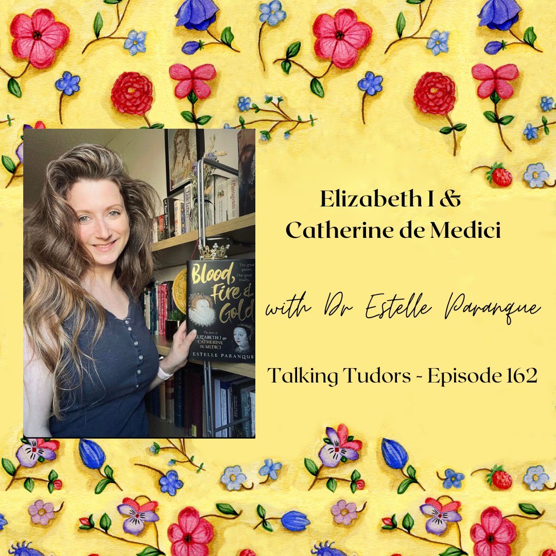 Thrilled to share with you my conversation with my brilliant friend <a href="/DrEstellePrnq/">Dr Estelle Paranque</a>. We chatted about her new book, ‘Blood, Fire &amp; Gold’. Tune in to hear Estelle’s illuminating insights into Elizabeth I &amp; Catherine de Medici's complex relationship.  
talkingtudors.podbean.com