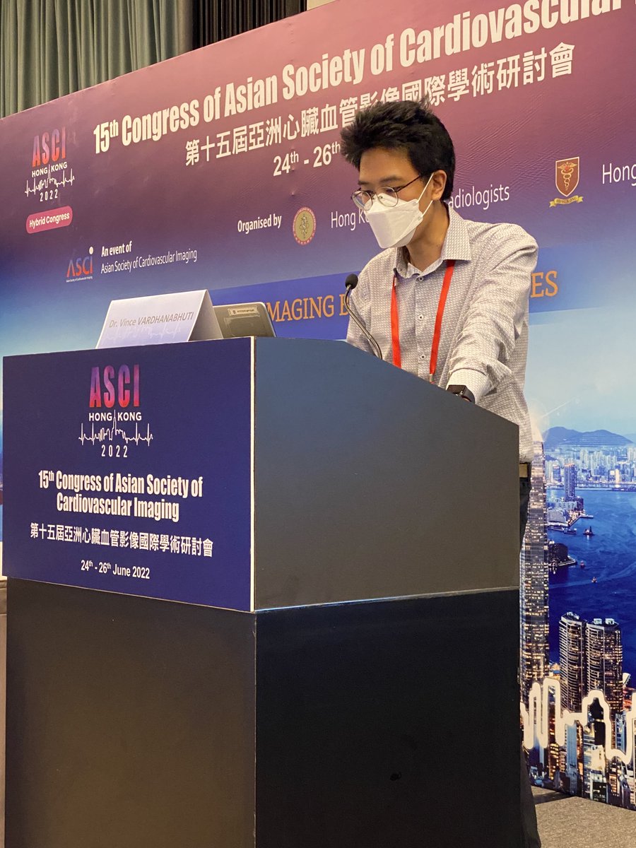 Grateful to have an opportunity to share on #ai in imaging at ASCI 2022 which is being held as a hybrid conference here in HK this year. Hope to see AI being implemented in clinical practice- particularly in CV imaging where I see immense opportunities that will be transformative