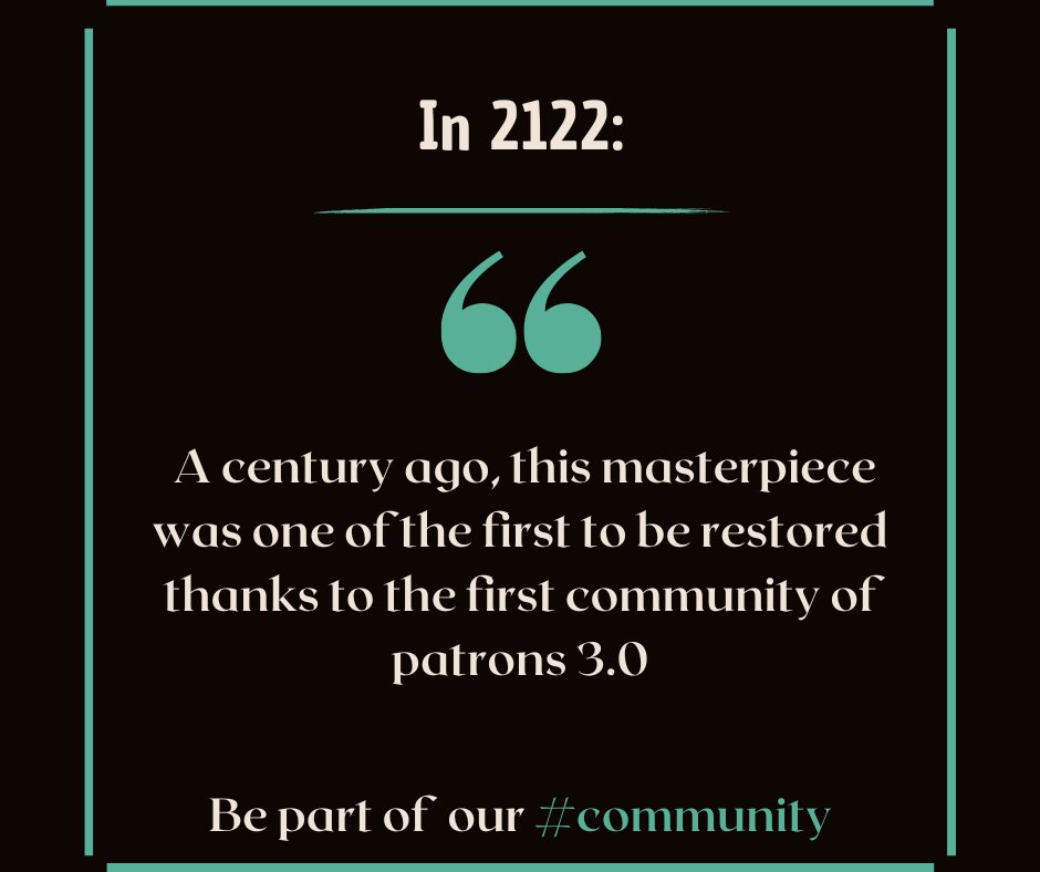 What's next ? 
Comment 👇 and let us know what you think !
Crypto4Arts 
#masterpieces #patrons30 #patrons #community #NFTs