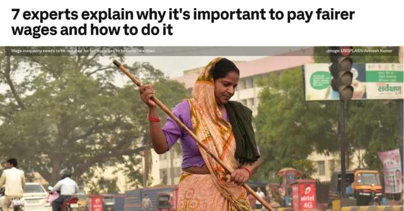 AdeccoGroup's tweet photo. 7 experts explain why it's important to pay fairer wages and how to do it. 

@WEF @Beschabo @adeccoGroup #Wages #DecentWork