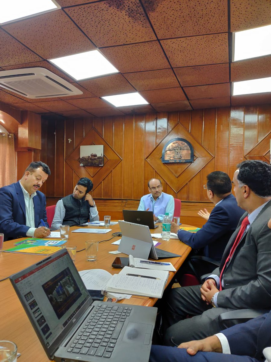 investindia's tweet photo. .@investindia, in partnership with the state govt. of Himachal Pradesh, conducted the State Connect Series under the Chairmanship of Shri R. D. Dhiman, Additional Chief Secretary, Industries &amp; Mr. R. K. Prajapati, Director, Industries, Govt. of Himachal Pradesh.

#InvestInIndia https://t.co/8qDEkTlJXM