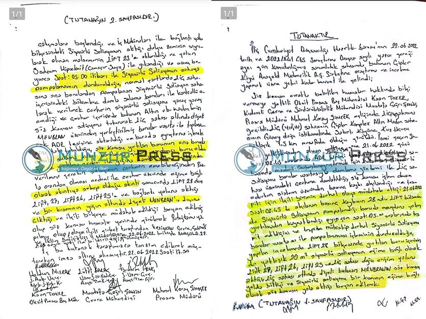 Hiçbir kamu yararı olmayan, sadece şirketleri zengin eden altın madenciliği ülkenin her köşesinde ölüm saçmaya devam ediyor!

İliç Çöpler Altın Madeninde siyanür borusu patladı. Fırat Nehri'ne siyanür karıştığı bilgisi var. Savcılık soruşturma başlattı. #FıratSiyanürAkıyor