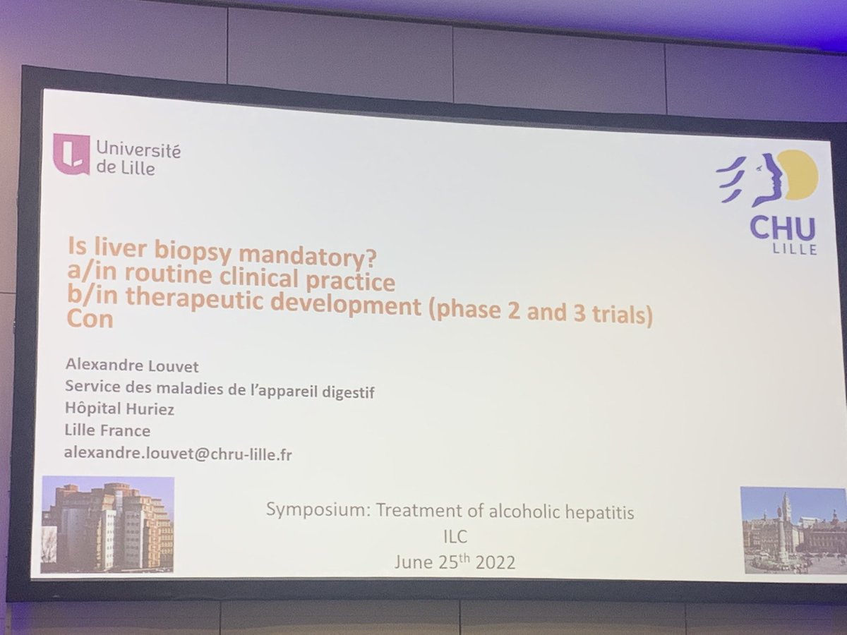 juanpabloarab's tweet photo. #AlexandreLouvet presenting: CONS of using liver biopsy in #AlcHep Main concerns: 
✳️Costs
✳️reproducibility
✳️experts clinicians are good dg AH
✳️confounding factors can be ruled out easily
✳️new noninvasive tests (CK18?)
#ILC2022 @EASLnews #LiverTwitter https://t.co/8gauHkPDNh