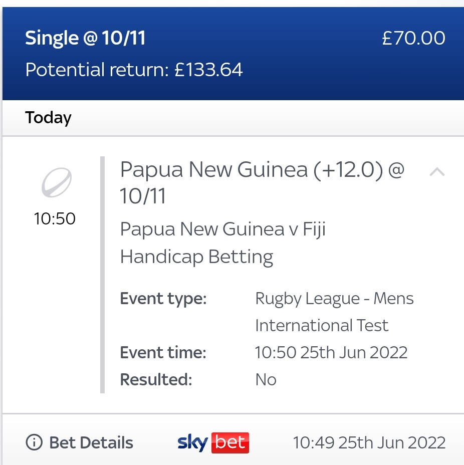nrltips4020's tweet photo. Gone against the grain here. Fancy Papua New Guinea on a +handi to win over Fiji !!! #TrustTheProcessEnjoyTheProcess #TTPETP #Letsgo https://t.co/p1ZhpJul6z