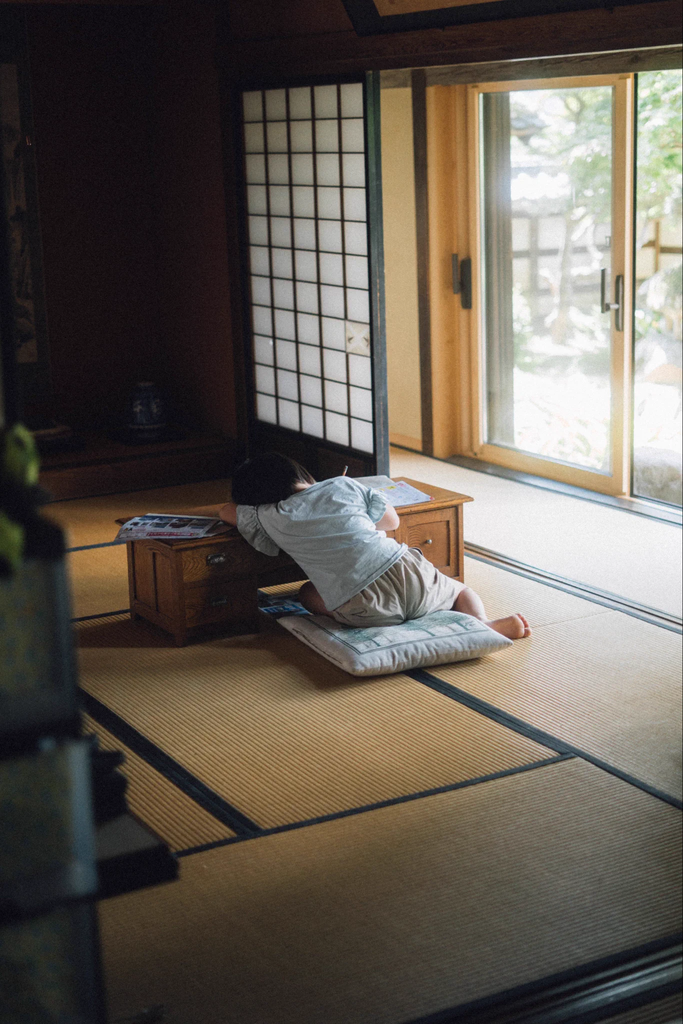 こういう時の表現力凄い。「全身で表現する、宿題がめんどくさい」