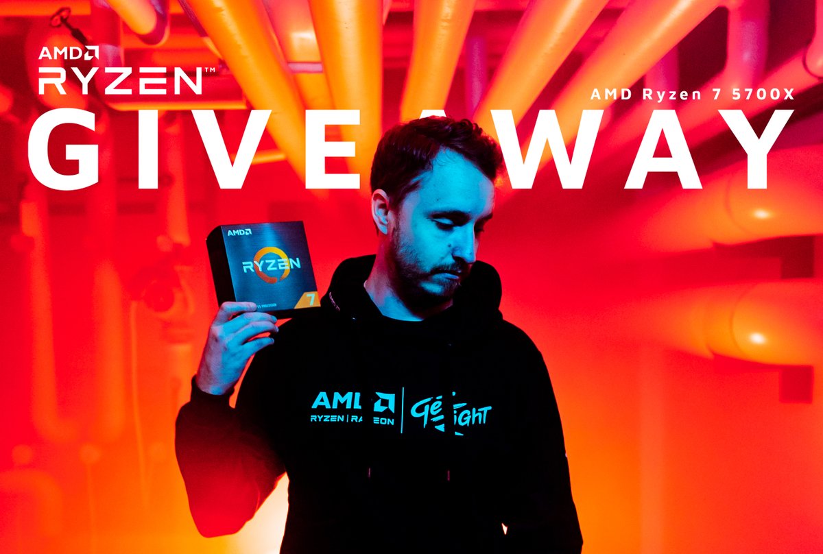 Thanks to my awesome partner AMD, I’m upgrading one of your setups by giving away 1x AMD Ryzen 7 5700X.

To participate:

✅ Follow <a href="/AMD_UK/">AMD UK</a>
✅ Retweet + Like
✅ Comment your favorite CS map

Winner will be announced this Tuesday on stream. Happy Saturday 🥳 #AMD #ad