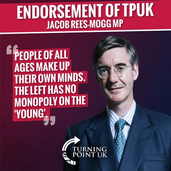 BrexitBuster's tweet image. Sinister US extremist propaganda machine Turning Point has a UK branch that is hand-in-glove with far-right Tories currently in government. The Tory Taliban are very real and a serious threat to freedom in Britain. #TurdingPointUK #ToryTaliban #Abortion