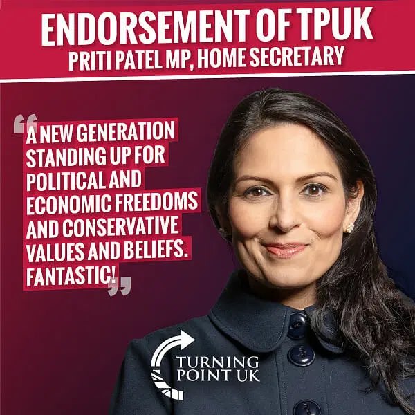 BrexitBuster's tweet image. Sinister US extremist propaganda machine Turning Point has a UK branch that is hand-in-glove with far-right Tories currently in government. The Tory Taliban are very real and a serious threat to freedom in Britain. #TurdingPointUK #ToryTaliban #Abortion