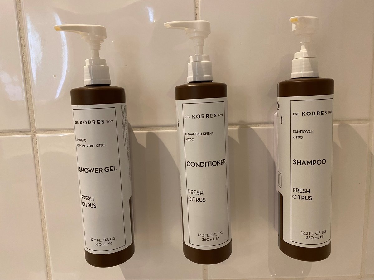 At the AC by Marriott Salford Quays we ethically source our bathroom amenities. 
That's why we've teamed with #Korres whose natural ingredients become powerful formulas; harvesting plants and flowers that have grown in the wilds of Greece for thousands of years. #sustainability