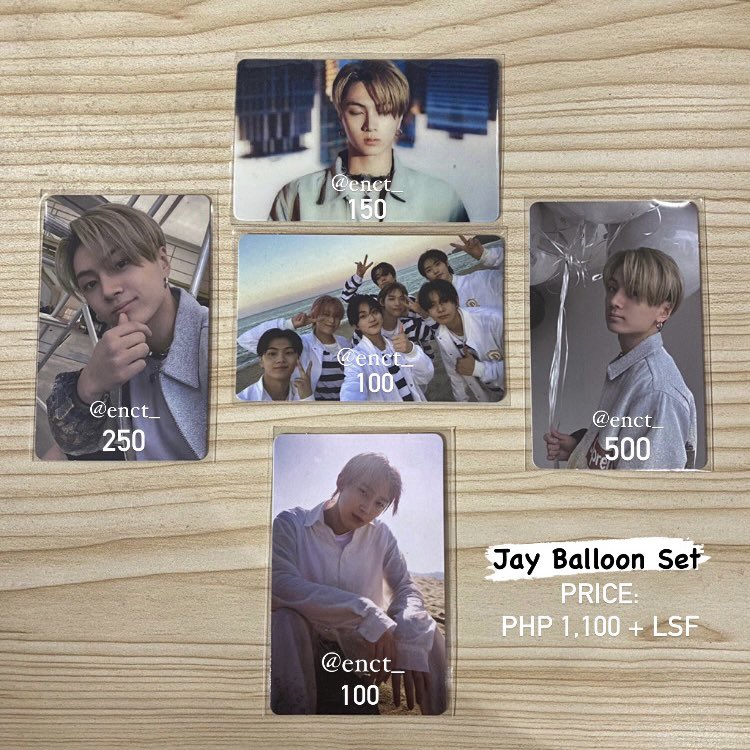 enct_'s tweet photo. wts lfb ph

jay balloon set

- (10/10) condition
- sold as set only‼️
- reply/dm to claim

price: php 1,100 + lsf

mop: gcash
mod: j&amp;t

# enhypen border carnival down selca lenti jay balloon dimension dilemma group pc sunoo pob photocards https://t.co/xldr2YhzkP