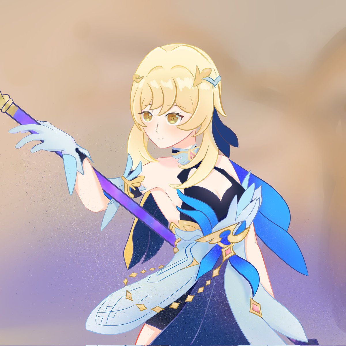 ginko_moon__'s tweet photo. Day 7 of Lumine Week
Lumine borrowing Rita's Spina Astera battlesuit
#LumineWeek2022 #lumine_genshin_impact https://t.co/09PalIt23W