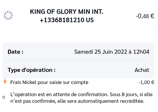 ParadeGrotesque's tweet photo. @CompteNickel 

3 opérations frauduleuses sur mon compte. Il s'agit clairement de tentatives de prélèvement, d'un petit montant, pour tester la sécurité de ce compte. J'aimerais annuler ces transactions le plus rapidement possible. https://t.co/S08AAZoOYT