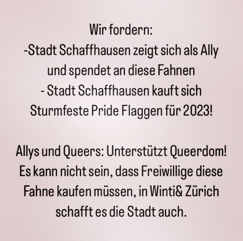 #prideweek #schaffhausen #QueerdomSchaffhausen #stadtschaffhausen #pridemonat