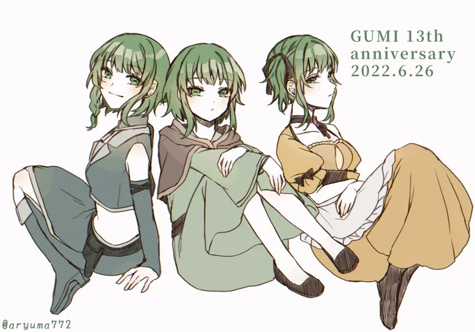 #GUMI誕生祭2022 
GUMIちゃんおめでとう!
悪ノGUMIちゃん 