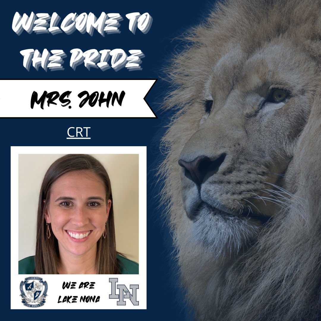 We are excited to welcome Mrs. John to our Pride as one of our new  Classroom Resource Teacher! Mrs. John joins the Lake Nona team with a wealth of experiences from East River HS and is excited to be a part of the Lake Nona family.