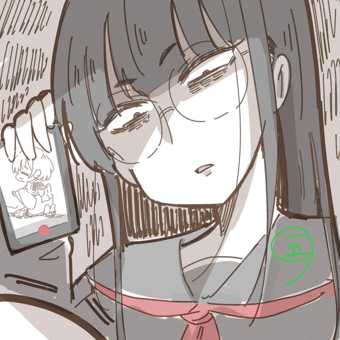 【オリキャラ】私の性癖を詰め込んだ怖い顔の女の子 