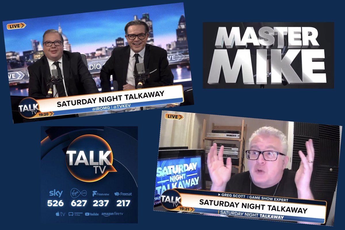 GregsQuiz's tweet photo. @__Swanny___ @jonnygould @TalkTV Enjoy Jonny - And make sure you stick around for Mike and Kev at 7! Quiz (MASTERMIKE) hosted by yours truly at 7.20! https://t.co/DlUnzR8yUc