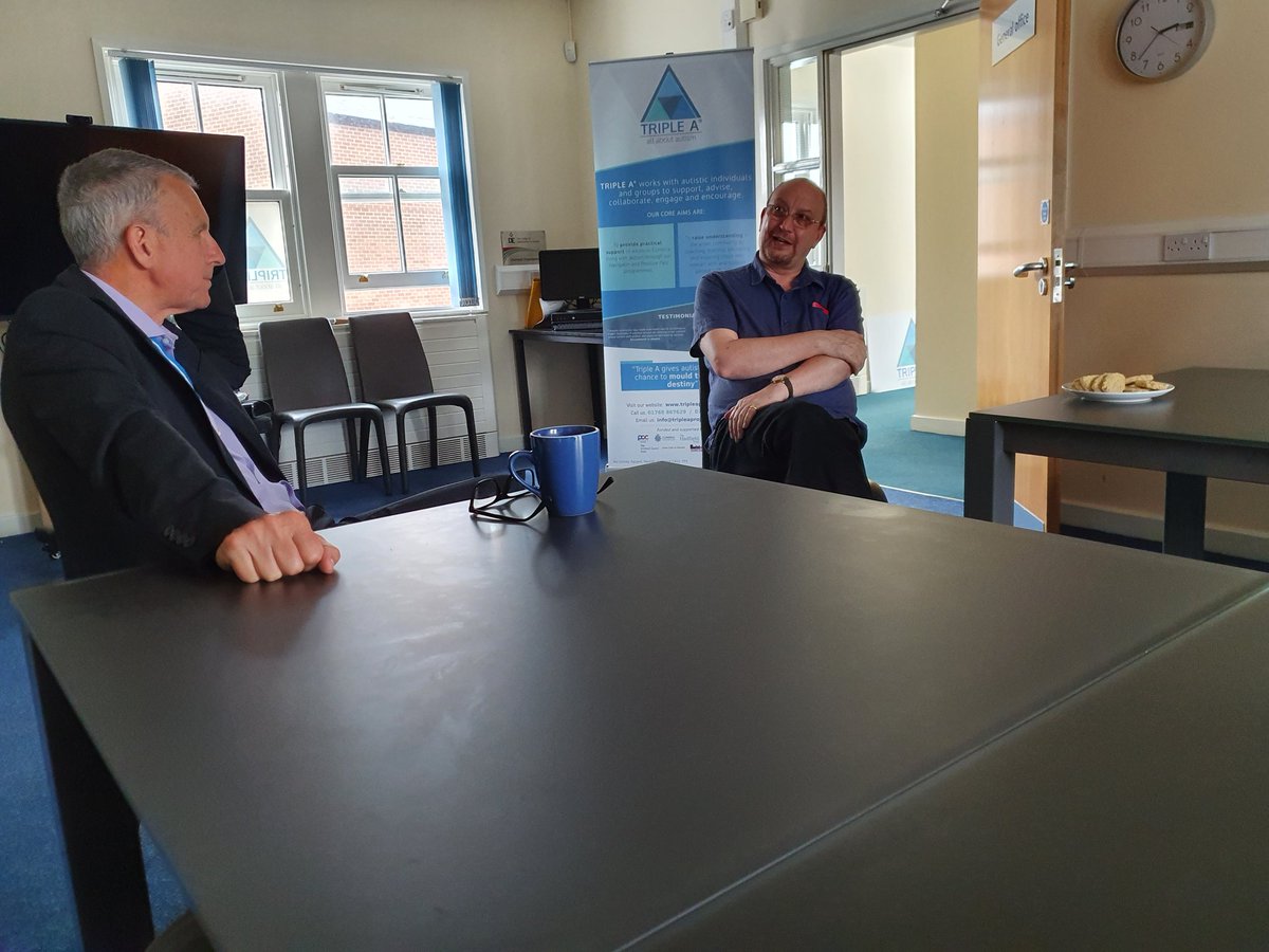 SheilaG17662835's tweet photo. We enjoyed the visit of the High Sheriff of Cumbria to the Triple A Project - All About Autism yesterday. #Tripleaproject . Nick kindly gave the High Sheriff a donation for his fund https://t.co/cpc22N1v5i