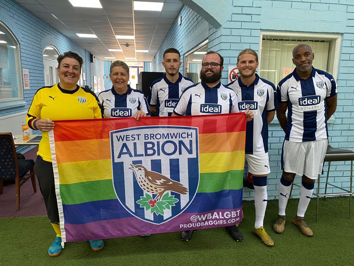 🏳️‍🌈 Our <a href="/WBAFoundation/">The Albion Foundation</a> and Proud Baggies team at today’s inaugural <a href="/PrideHouseBham/">Pride House Birmingham</a> West Mids Pride Cup!

#PrideHouseBirmingham