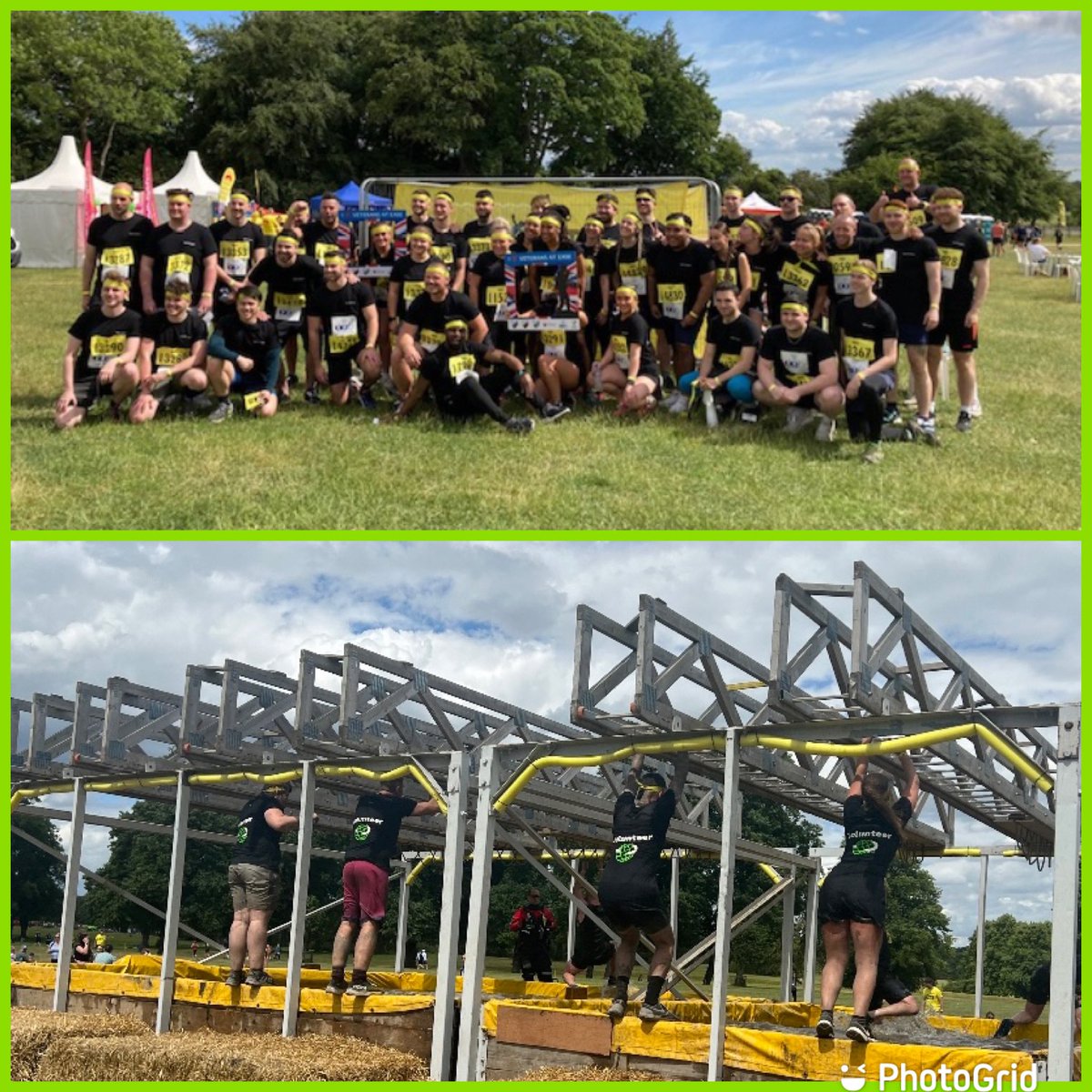 Soniadavison83's tweet photo. What an AMAZING bunch of colleagues we have at @sageuk spending their Saturday taking part in @sagefoundation first #5by2030 challenge @TotalWarriorUK supporting @VeteransatEase #dreamteam #breakingdownbarriers https://t.co/ImBxOVe6U0