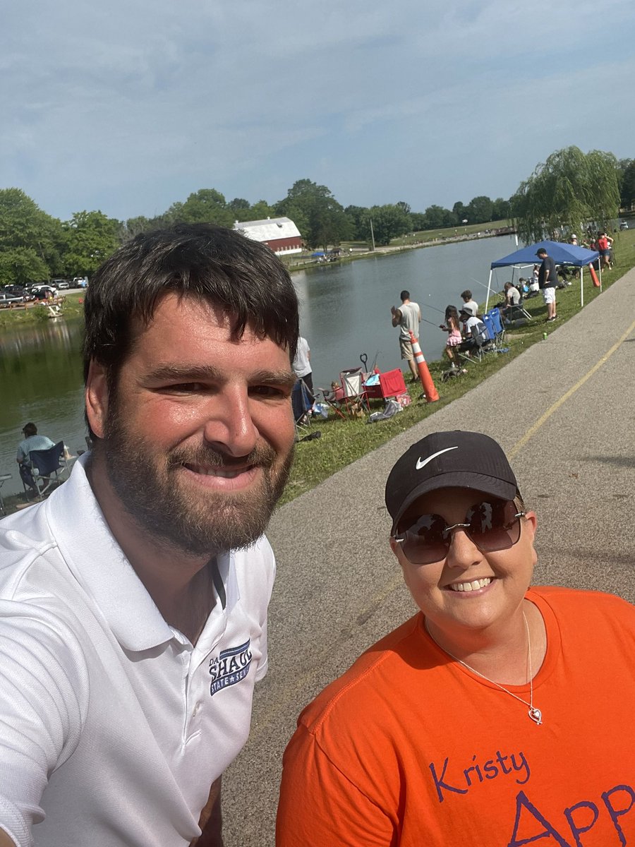 #TeamShaul is ready for a fun filled day at the <a href="/CityofFestus/">City of Festus</a> #FirecrackerFestival. Great start to the morning checking out the youth fishing derby with my friend Kristy Apprill. #JeffcoMO #FestusMO