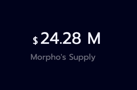 compound.morpho.xyz crossed the $20M milestone of liquidity supplied through its markets. 

I wonder how much it will be in 3 weeks 👀.