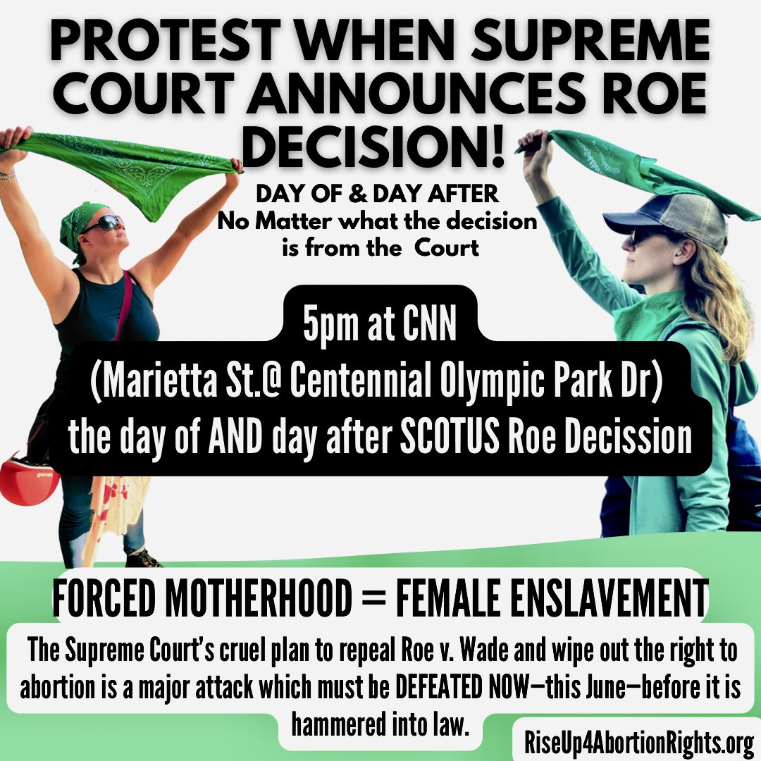 NorthProtest's tweet image. Saturday June 25

12pm -ATHENS - 105 College Ave
5pm - ATL - CNN Center
5pm - ATL - Capitol East steps