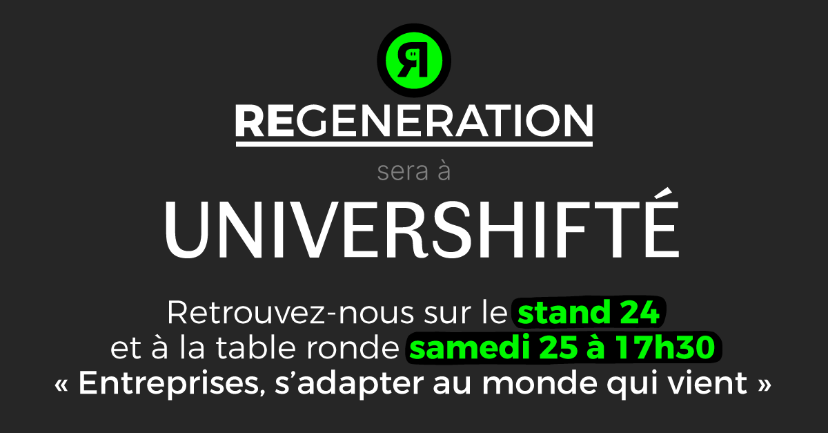 C'est maintenant ! Retrouvez @thomasrabant à la table ronde 'Entreprises : s’adapter au monde qui vient' à #UniverShifté !