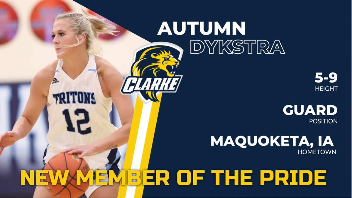 Clarke Pride Women's Basketball (@clarkewbb) on Twitter photo Next up as we introduce our incoming recruiting class is <a href="/autumn_dykstra1/">Autumn Dykstra๐</a> ! Welcome to the Pride! ๐ฆ๐ Next up as we introduce our incoming recruiting class is <a href="/autumn_dykstra1/">Autumn Dykstra๐</a> ! Welcome to the Pride! ๐ฆ๐