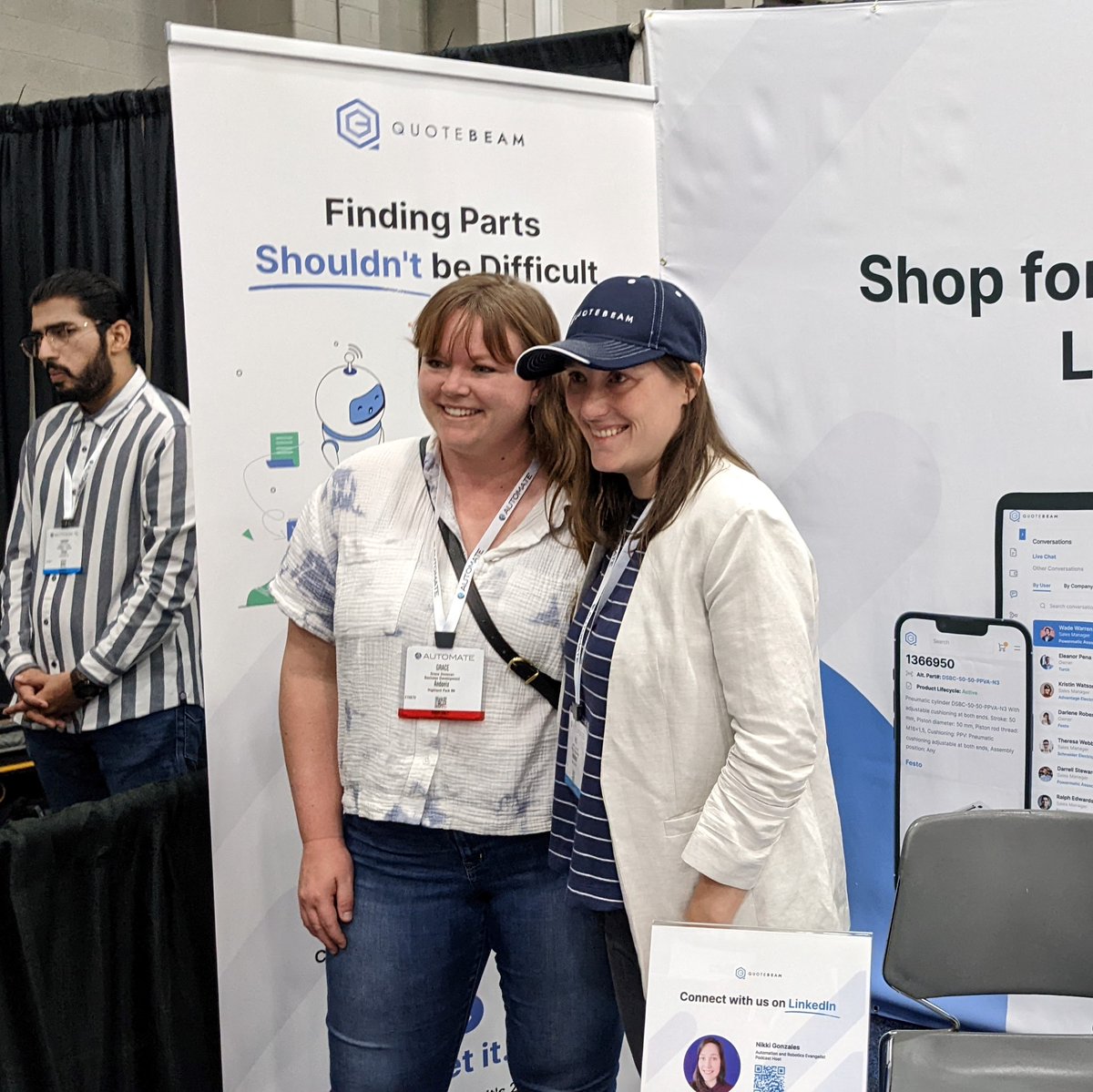 I met these two amazing women in manufacturing at Automate.  Did you catch Nikki Gonzales's video about Quotebeam?
youtu.be/FCrGtl7OvXk

#manufacturing #industrialautomation