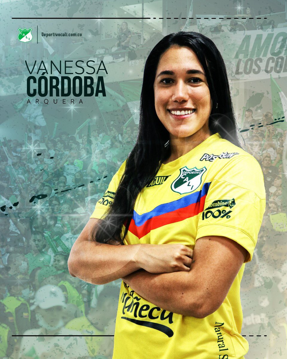 CaliFemenino's tweet image. 𝐕 𝐀 𝐍 𝐄 𝐒 𝐒 𝐀   𝐂 𝐎́ 𝐑 𝐃 𝐎 𝐁 𝐀 🧤⚡️🔒

Con su liderazgo y experiencia a nivel internacional llega a sus 27 años a Deportivo Cali para hacer historia continental. 

#VamosCali 🇳🇬