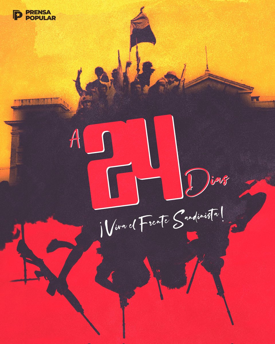 1/2 Estamos a 2️⃣4️⃣🗓 días del #4319FuerzaDeVictorias!!!! 🇳🇮✊🏻👨‍👩‍👦‍👦🔴⚫

🎙🎶 Cuando todos nos juntamos somos pueblo, gran amor ❤, cada hora y cada día, una sola inmensa luz💫, porque todos vamos juntos, vamos  todos con amor, cada hora y cada día, cada mano 🤝🏻 y cada abrazo 👫,