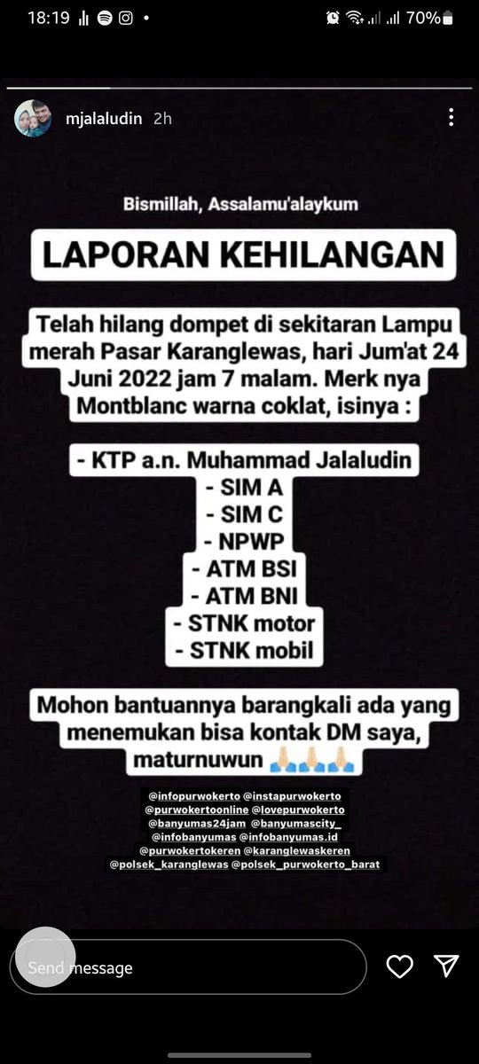 <a href="/sscpurwokerto_/">SSC Purwokerto</a> <a href="/GowesPurwokerto/">Gowes Purwokerto</a> <a href="/GuyubRukunPWT/">Guyub Rukun Purwokerto</a> <a href="/Ojol_Purwokerto/">Ojol Purwokerto#⃣</a> <a href="/PurwokertoKita/">PurwokertoKita</a> <a href="/Purwokerto_ID/">Purwokerto ID | ⚫</a> halo min.. Minta tolong retweet dong.. Turnuwun ...