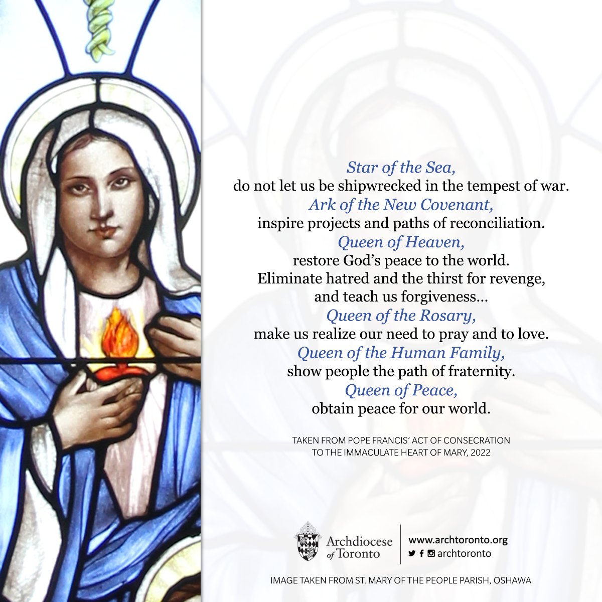 Immaculate Heart of Mary, pray for us! #memorial
