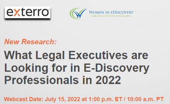 Join us in July, as we partner with our annual sponsor, <a href="/Exterro/">Exterro Inc.</a>!  go.exterro.com/l/43312/2022-0… #wieglobal #professionaldevelopment #eDiscovery #talentwars #hiringtrends