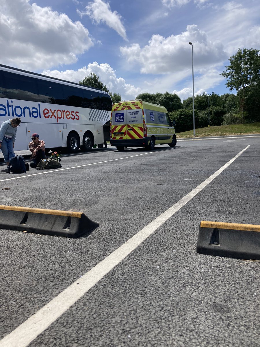 DjembeHannah's tweet photo. We’ve been here over an hour and a half and the driver is “waiting for a call”. What are you doing about this @nationalexpress ? https://t.co/nZx3RBCi5B