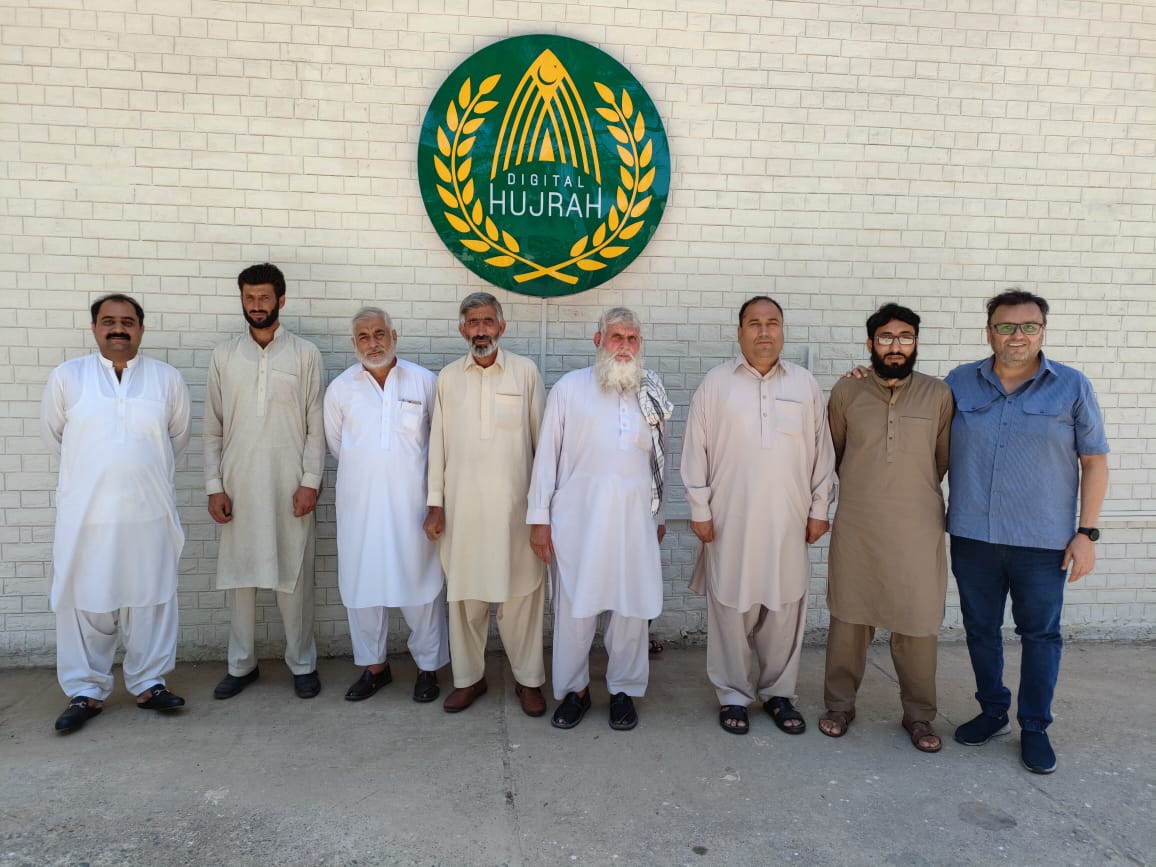 digitalhujra's tweet photo. An important day at the Digital Hujrah Malakand as we host the farming community leaders of our 5 stakeholder villages. A highly productive meeting on the way forward finalising the deployed smart villages adding 5 remote rural communities bringing the number to 10 @AamerBhandara https://t.co/UqKXW6hrZV