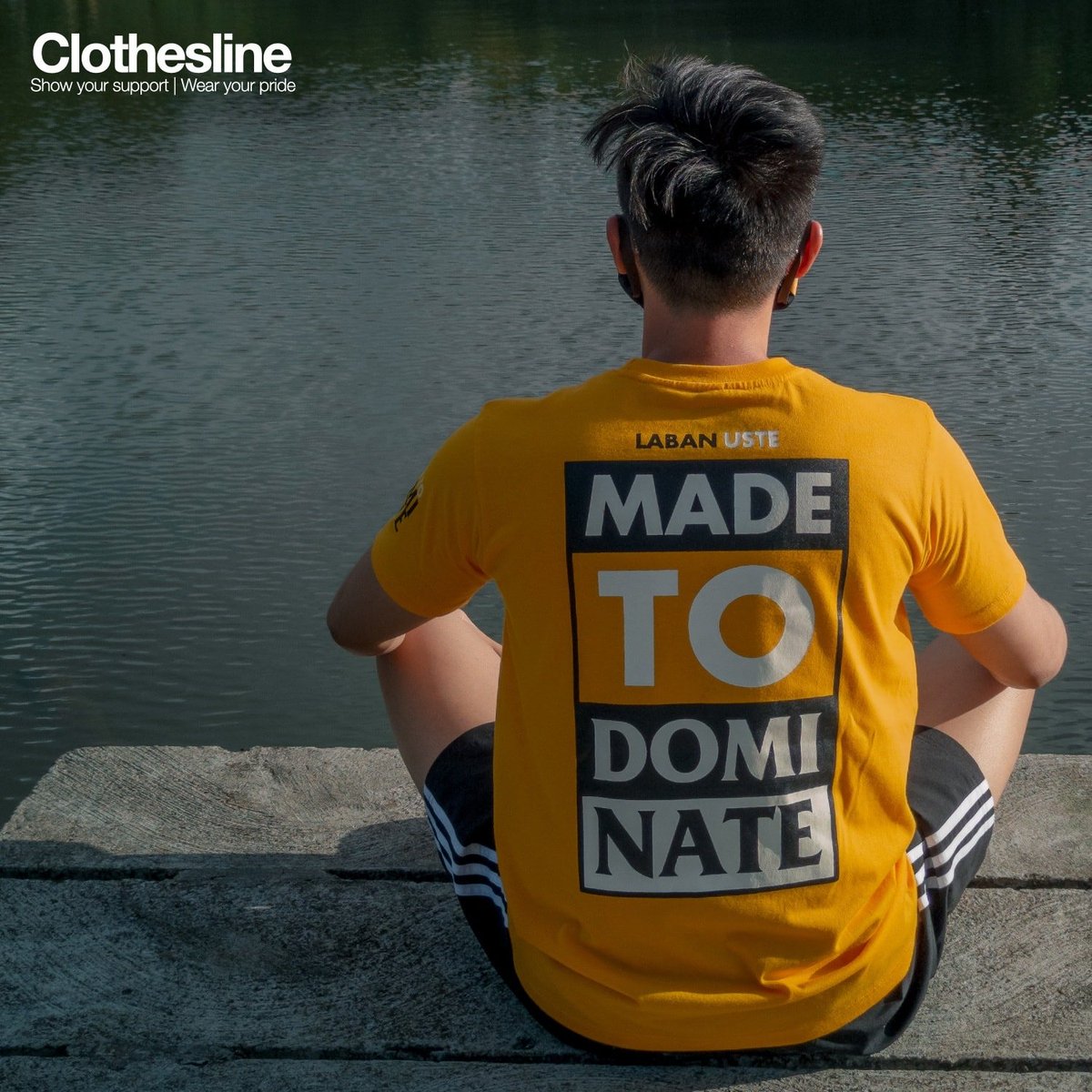 ClotheslineTee's tweet photo. Masarap mag muni-muni habang suot ang Made to Dominate shirt.. 😌

Tuloy pa din ang P20 OFF SULIT PROMO sale natin. Get yours now for only P380! 💛🐯

#ClotheslineShirts
#USTClothesline https://t.co/AOJge9YCx2