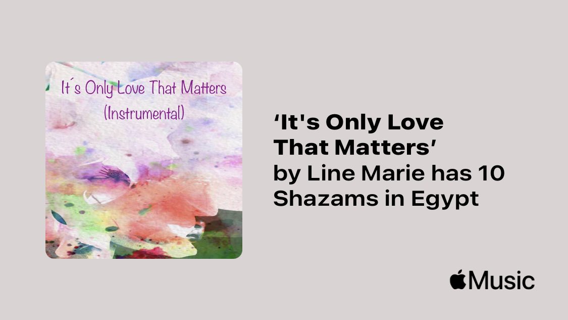 Just passed a new Milestone on <a href="/AppleMusic/">Apple Music</a>. Thanks for listening!
music.lnk.to/eU8ZAR