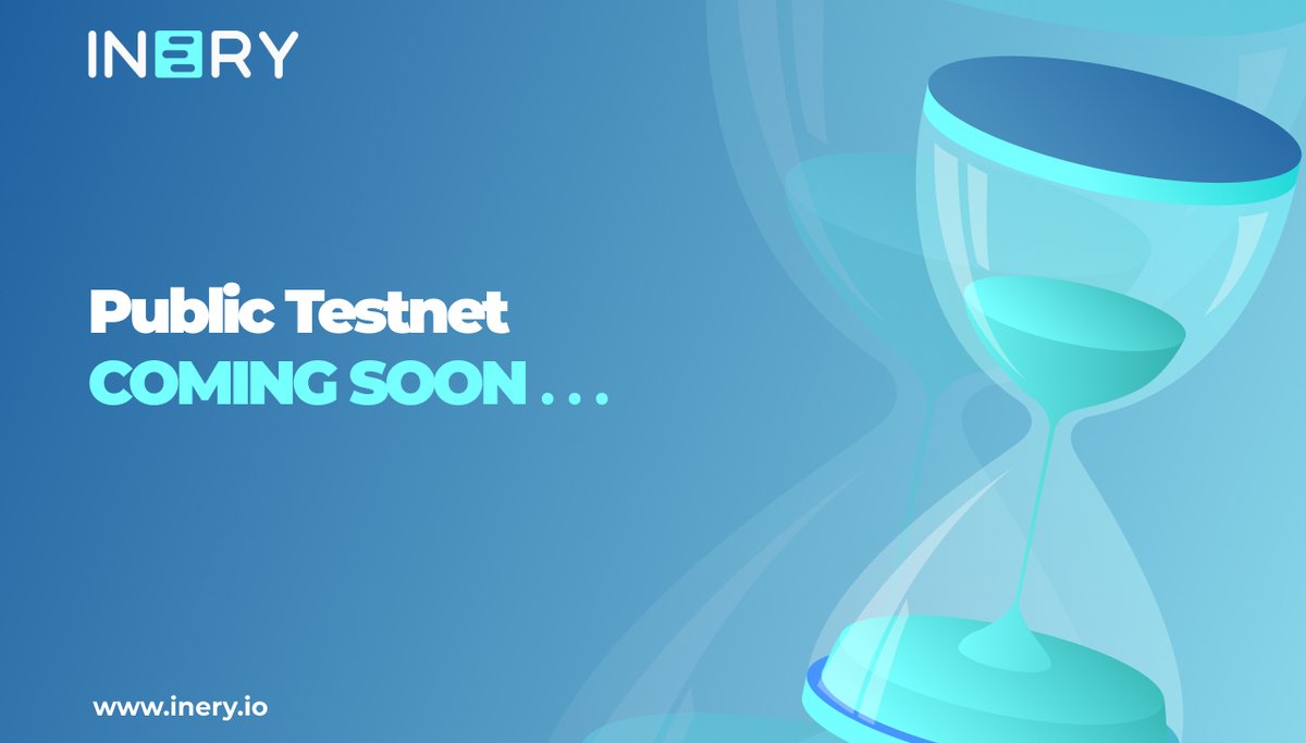 IneryDLT's tweet photo. ☝🏼 We are happy to announce that #Inery will soon launch our #Public #Testnet!

Stay updated with our channels and don´t forget to share these news with everyone! We will be giving out #rewards in different forms. More updates following soon!🙏🏼 https://t.co/jzLbIs6ifg