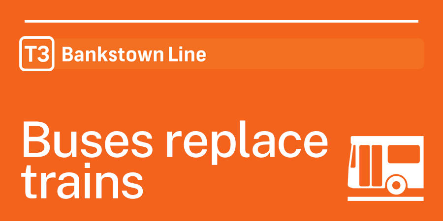 T3SydneyTrains's tweet photo. Trains are not running between Lidcombe and Sydenham due to an incident requiring emergency services at Bankstown
A very limited replacement bus service is running between Lidcombe & Sydenham. You may have to change at Bankstown to continue your journey
Allow extra travel time https://t.co/ph5xSK1OsP