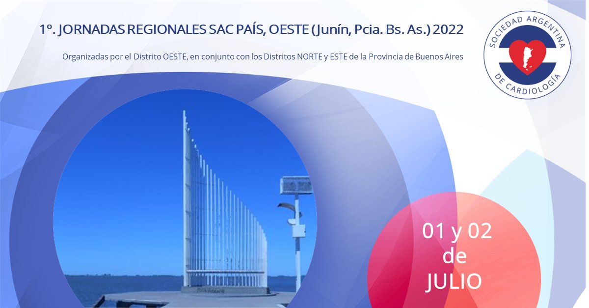 SAC_54's tweet photo. 1º #Jornadas Regionales SAC País, Oeste (Junín, Pcia. Bs. As.) 2022

📆 Viernes 1 y Sabado 2 de julio - 15:30 hs ARG
🔗 Inscribite en https://t.co/07rueqc1fA https://t.co/vK5jl7LlEI