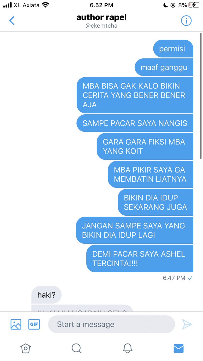 — haki join trend “aku selingkuh?”

haechan three tweets au
