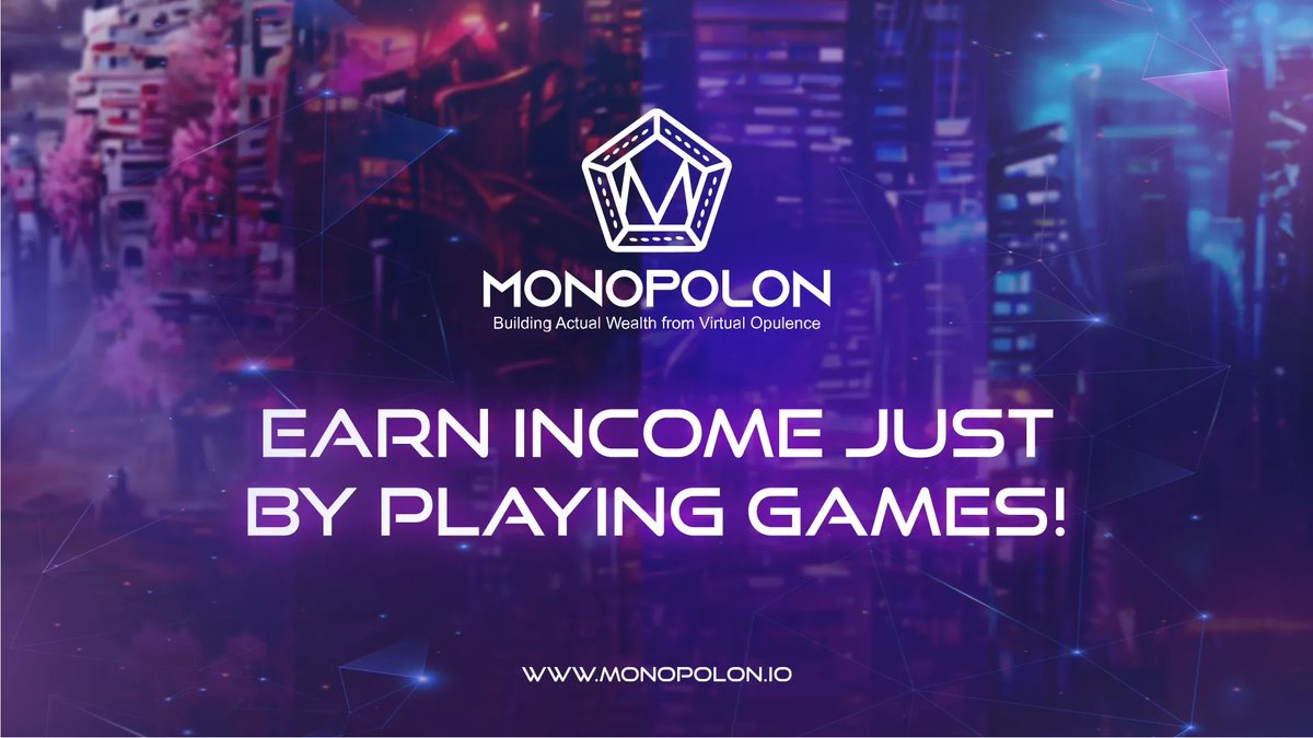 Monopolondefi's tweet photo. Monopolon is a #P2E game that rewards you with cryptocurrency just by playing games!

✔ Own characters, weapons, land assets
✔ Build scholarship guilds and rent out your NFTs for passive income
✔ Experience a unique board game gameplay
✔ Earn up to 50% ROI! 💲💲💲

#Monopolon https://t.co/koiIr5t4kM