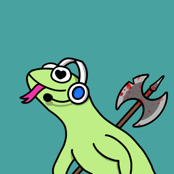Just joined the <a href="/ethlizards/">Ethlizards</a> crew with this beautiful gaming lizard... I've heard they are launching a 
#gamefi Investment DAO soon 👀
