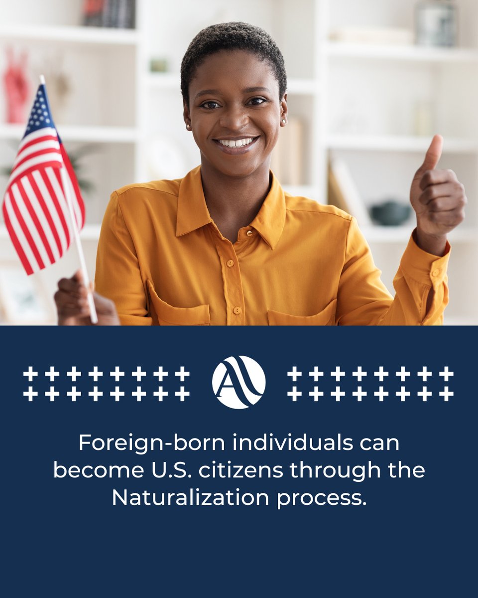 Even if you were not born in the U.S., you can still become an American Citizen. The process is called Naturalization and it lets eligible individuals gain the rights and responsibilities of a US born person. Visit ow.ly/BwWT50JyohE to learn more about the process!