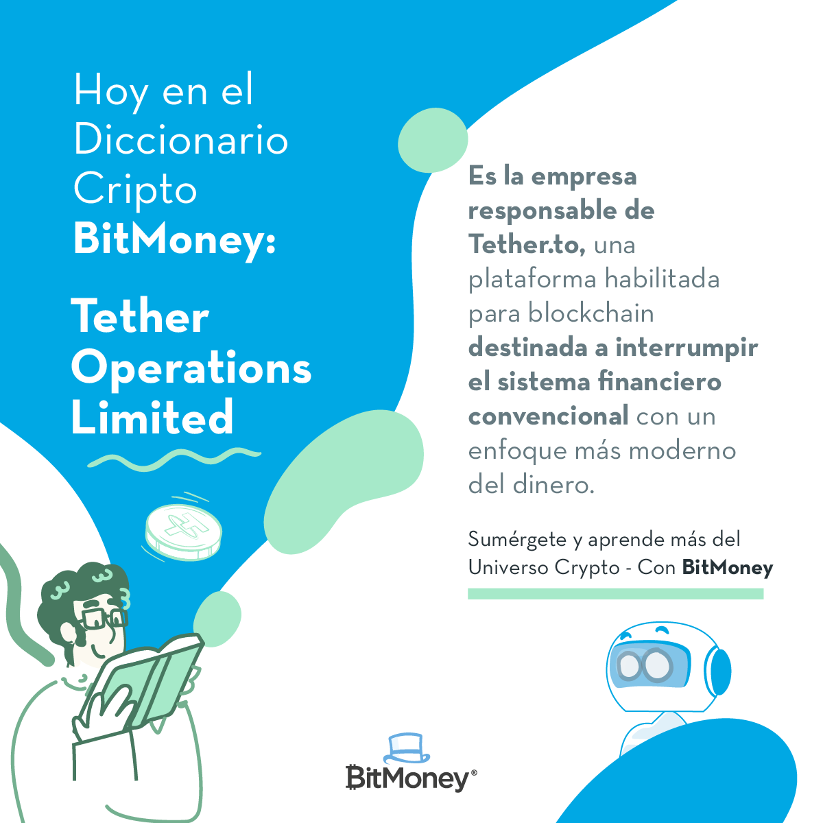 BitmoneyCo's tweet photo. Conocer quienes son los responsables detras de la Stablecoin te dará una mejor visión frente al proyecto. Recuerda que en el mundo cripto no se invierte en monedas, se invierte en proyectos serios.

#Tether #USDT #Bitcoin #criptomonedas #blockchain #crypto #inversiones #dinero https://t.co/VjHK8UKUkW