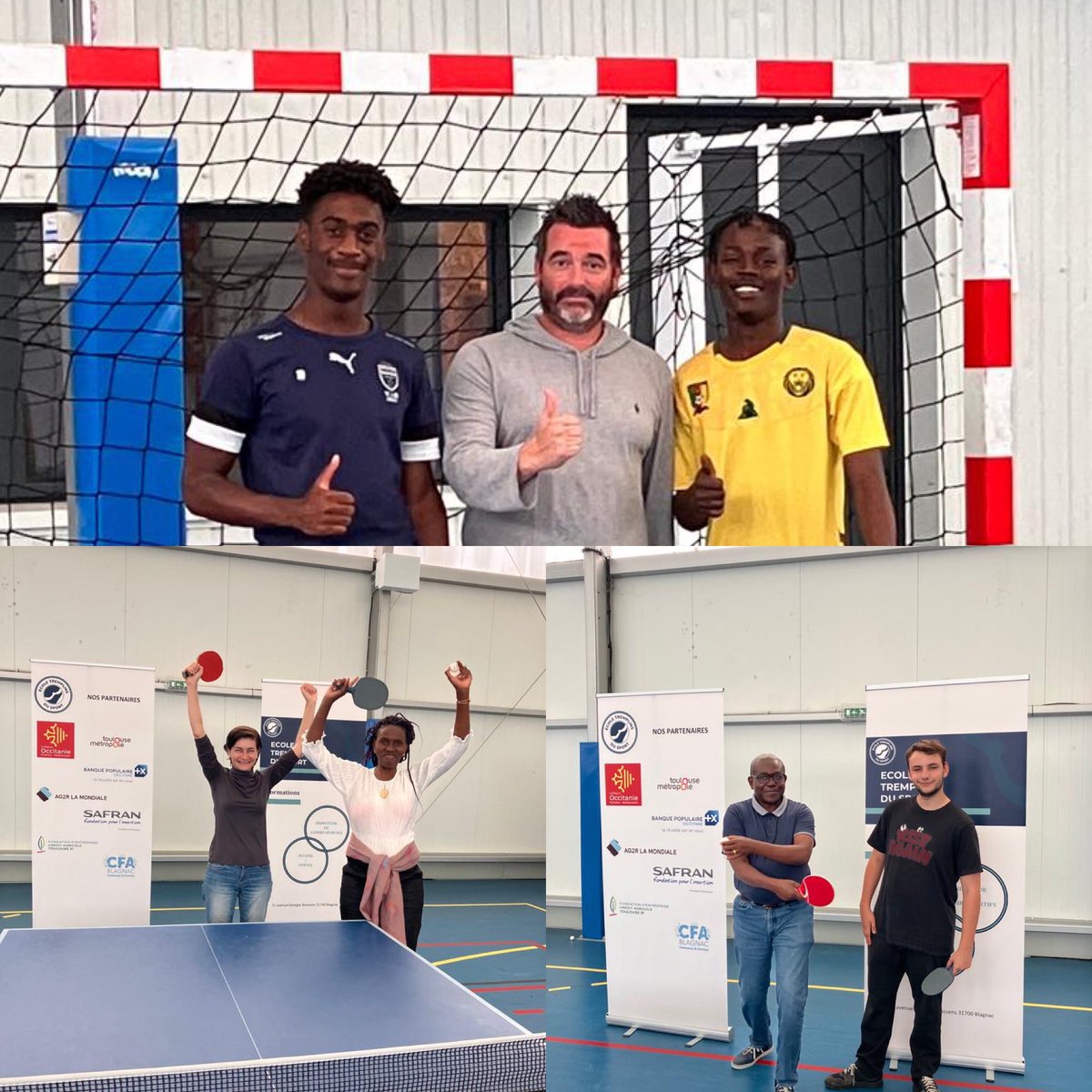 Partie de foot et ping-pong pour les élèves de l’<a href="/EcoleTremplins/">École Tremplins Sport</a> au #CFA #Blagnac <a href="/thomasfantini/">Fantini Thomas</a> ! #deuxiemechance #insertion #formation #vente #animation #sport <a href="/iRunFr/">i-Run</a> <a href="/BanquePopulaire/">Banque Populaire</a> <a href="/StadeToulousain/">Stade Toulousain</a> <a href="/didierlacroixx/">Didier Lacroix</a> <a href="/SoGuitoune/">Sofiane Guitoune</a> <a href="/FENIX_HB/">FENIX Toulouse Handball</a> <a href="/FondationTFC/">Fondation Toulouse FC</a> <a href="/DamienJComolli/">Damien Comolli</a>