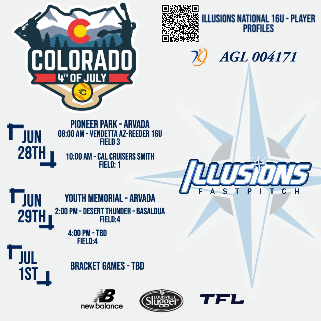 GoldHankins's tweet photo. These ladies are headed to the Triple Crown Sports #cosparkfire to make their run at some great national competition! Follow the action live or on AGL 4171!

@Sports_Recruits @TCSFastpitch 
#IllusionsNational #LeadTheWay #tcssparkler2022 #cosparkfire #NCAASoftball #Uncommitted https://t.co/enOiYELkXn