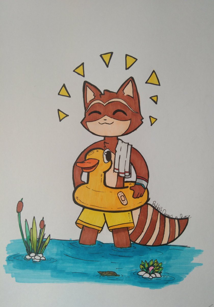 Chilling in my room listening to @Chillhopdotcom and decided to draw the racoon.

#chill #SummerSolstice2022